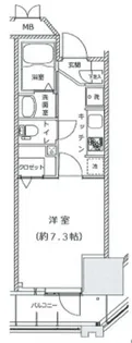 ライジングプレイス亀戸【3階】の間取り
