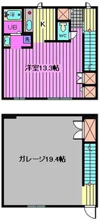 M.S. ガレージハウスの間取り