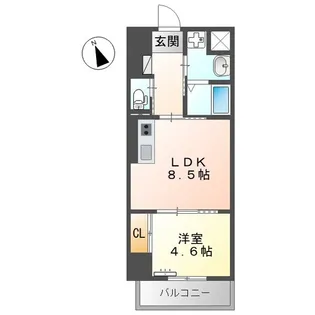 eCloud【8階】の間取り
