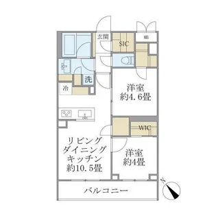 La Perla MEGURO-HIgashiyamaII【2階】の間取り