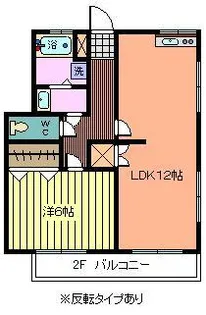 谷口コーポ【1階】の間取り