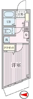 コンフォートベルハウスB棟【3階】の間取り
