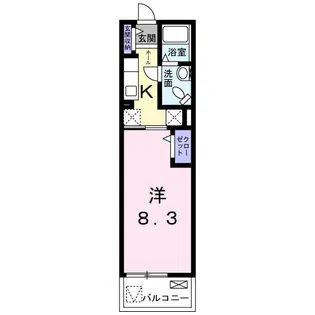 オリュザK【2階】の間取り