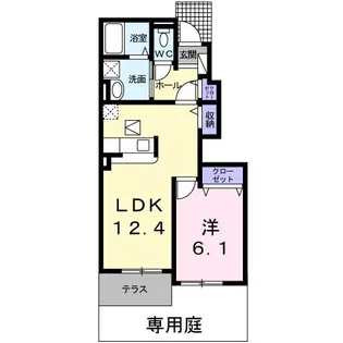 ブルーム1【1階】の間取り