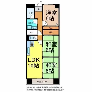 ベルトピア新居浜【10階】の間取り