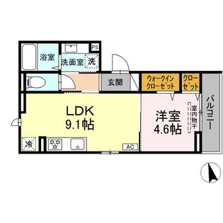 D Paina 綱島西【3階】の間取り