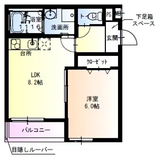 フジパレス関目高殿【3階】の間取り