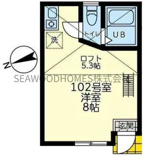 ユナイト追浜ローズウッド【1階】の間取り