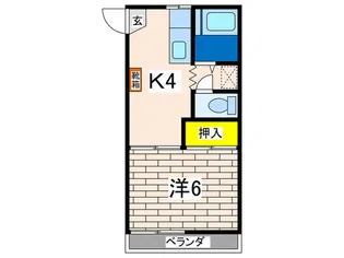 松本ハイツ【2階】の間取り