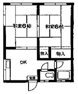 コーポ広沢【2階】の間取り