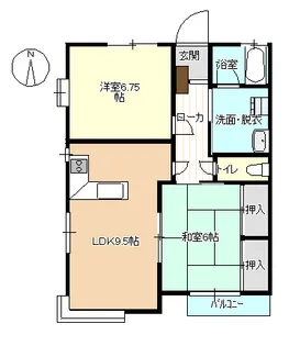 北の街館3号館【2階】の間取り