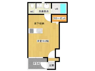 メゾンジュネス【1階】の間取り