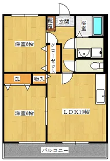 ヴェルドミール麻生田II棟102号【1階】の間取り