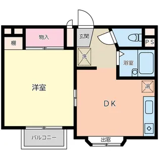 ジョリエ花見川【2階】の間取り