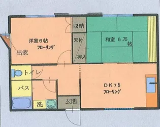 ハウスゴトウ1C【1階】の間取り