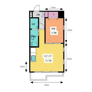 ラムエット名港(La Mouette 名港)【6階】の間取り