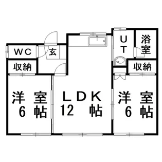中村ハイツ(中島町)【2階】の間取り