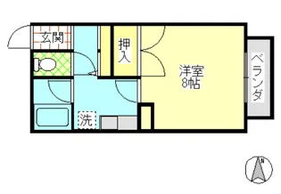 セゾンハイツ【2階】の間取り