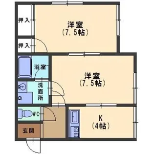 エースハイム【2階】の間取り