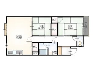 メゾンドフルール【2階】の間取り