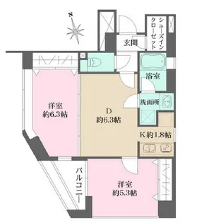 ホームズ飯田橋【2階】の間取り