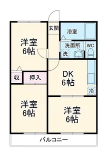 ハイツK・S21 B【2階】の間取り