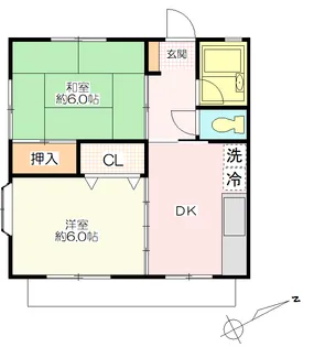 モアレグルス【1階】の間取り