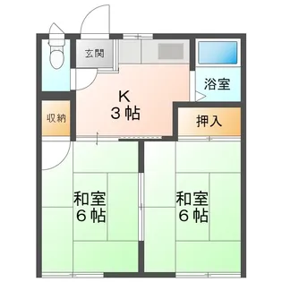 カーサ石江【1階】の間取り