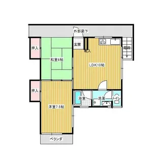 丸山台3丁目【2階】の間取り
