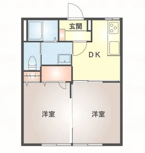 アークフィールズみなみA【1階】の間取り