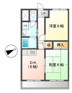 ジュネス鈴木【3階】の間取り