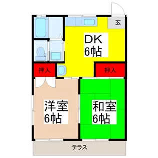 シルクハイツ イイジマ【1階】の間取り