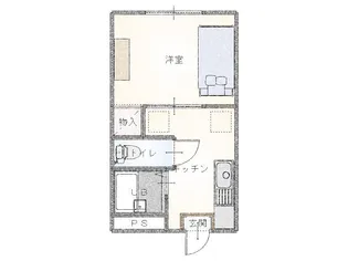 グリーン荘 B棟【2階】の間取り