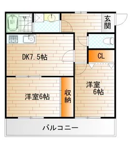 アンヘル木町【4階】の間取り