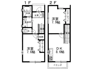香川県観音寺市大野原町大野原【一戸建】の間取り