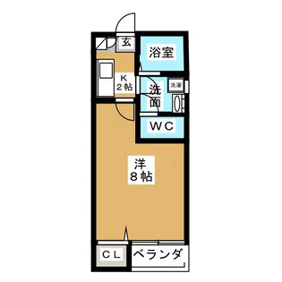 クレフラスト更屋敷A棟【1階】の間取り