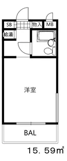 ダイドーメゾン六甲【2階】の間取り