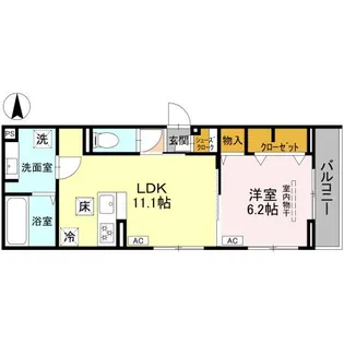 nocturne【1階】の間取り