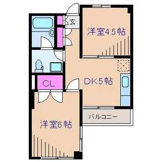 グラッデ大倉山【3階】の間取り