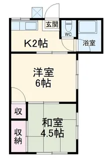 田中荘【2階】の間取り