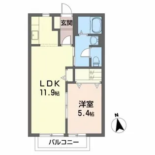 エル・シャンテS【2階】の間取り