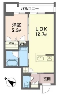 ヴァレンズ・クレシェレ【2階】の間取り