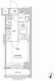 RELUXIA横濱元町【5階】の間取り