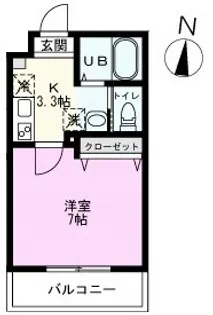 EK南越谷【1階】の間取り