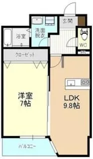 グランパセオ元今泉【8階】の間取り