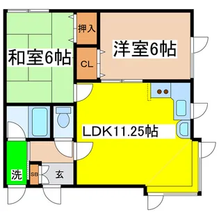リバーサイドルアー【2階】の間取り