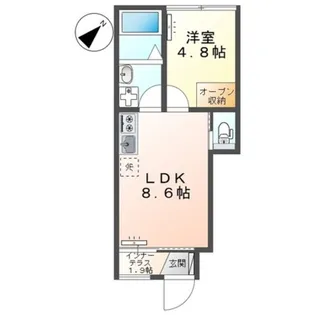 セルリアン・カーサ【1階】の間取り