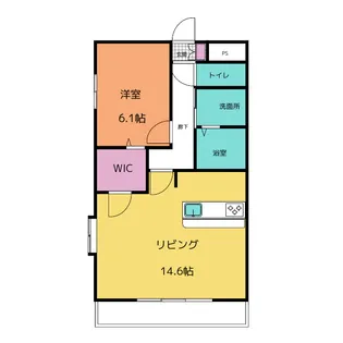 シャンボール薬師山【4階】の間取り