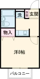 Lunar ・Apartments【1階】の間取り