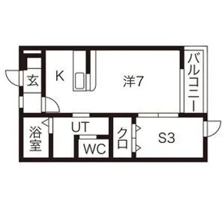 サニーキャッスル【1階】の間取り